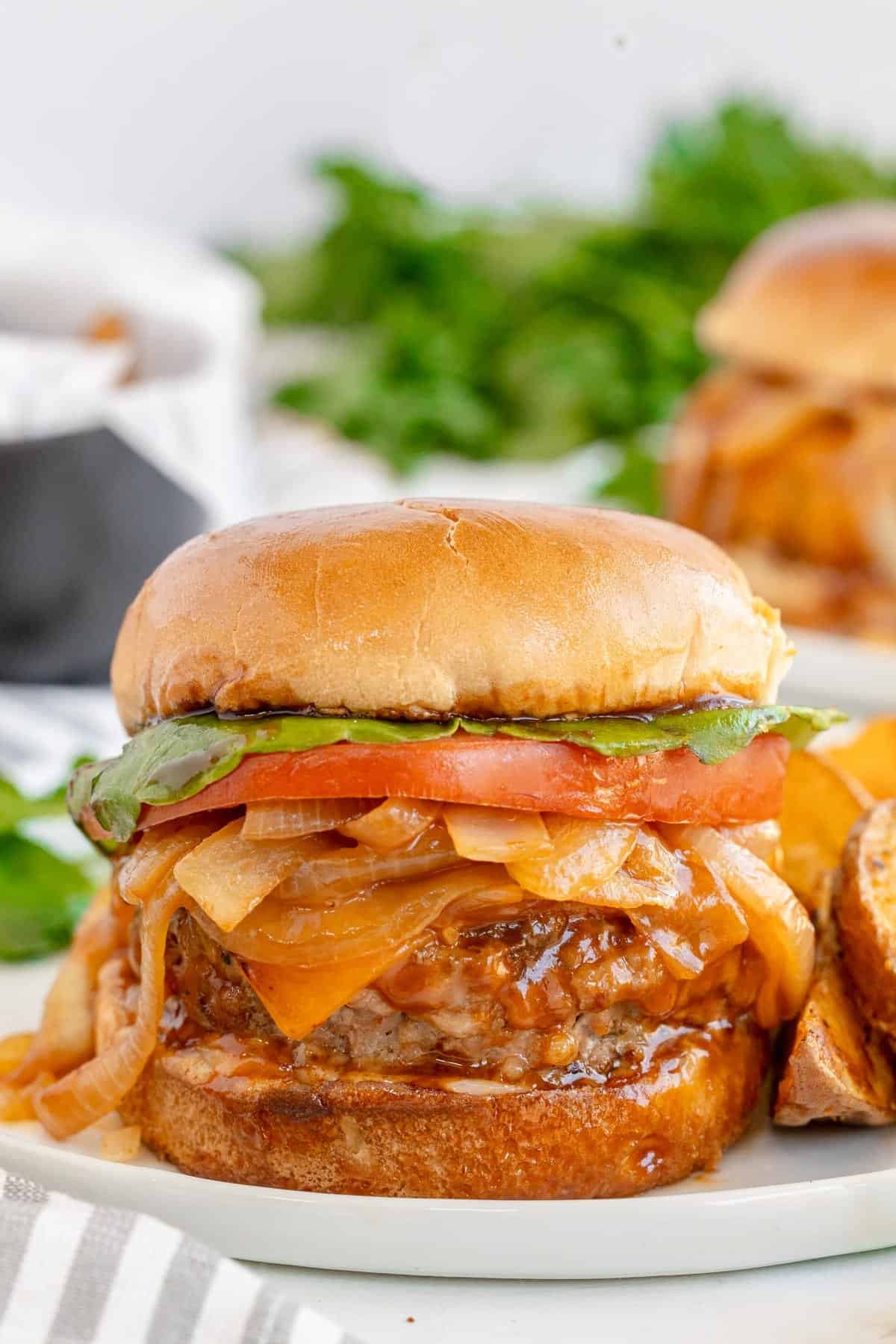 Juicy BBQ Pork Burgers