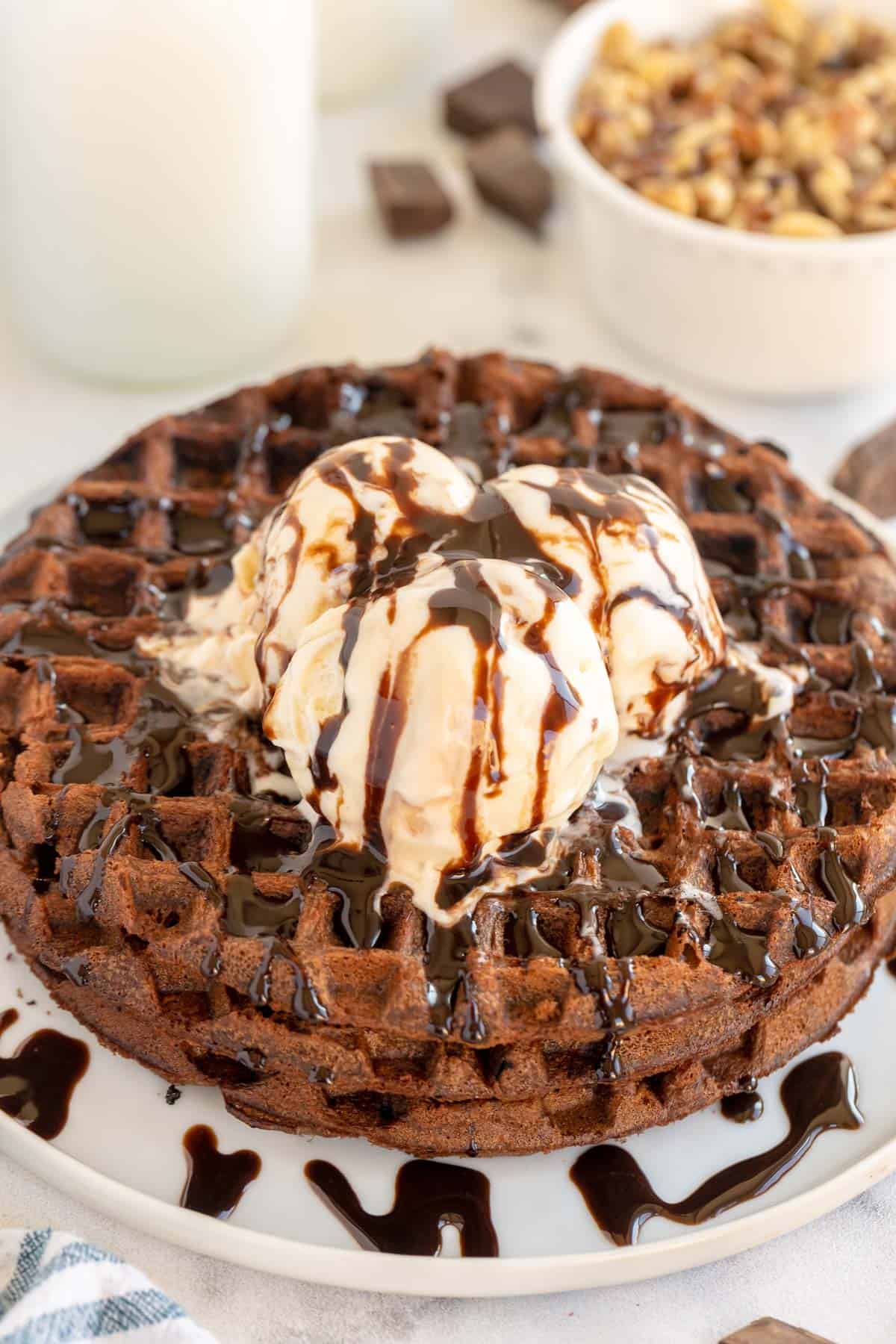 Brownie Waffles (a dessert recipe)