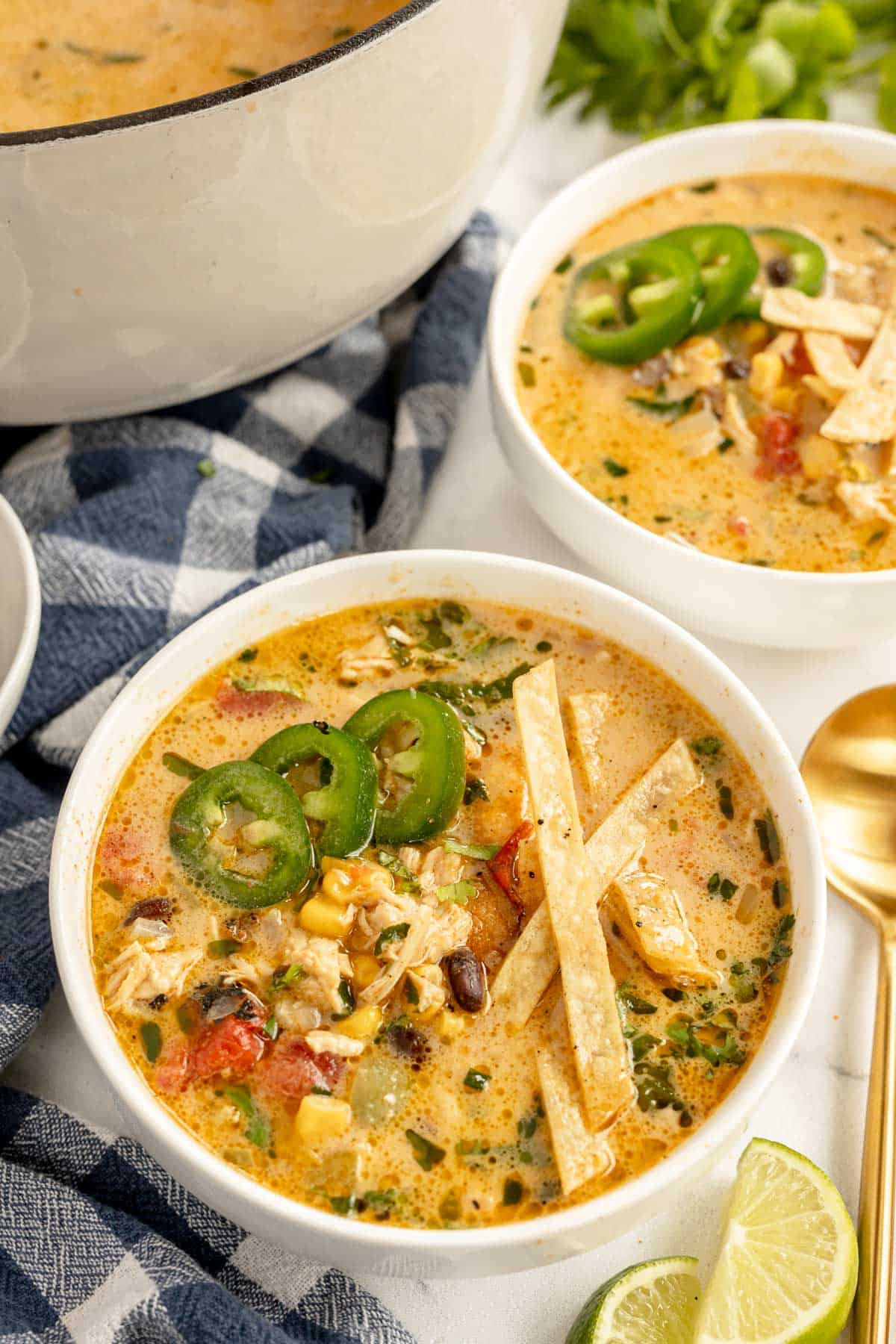 Creamy Chicken Tortilla Soup Recipe