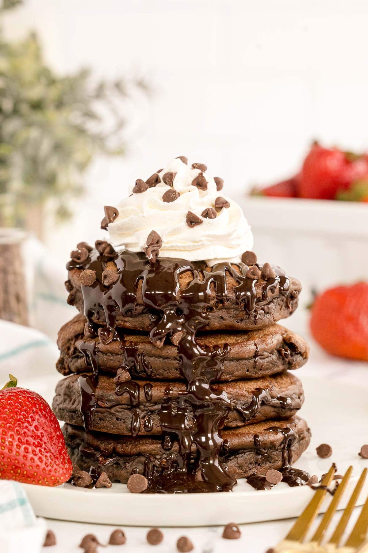 Double Chocolate Pancakes