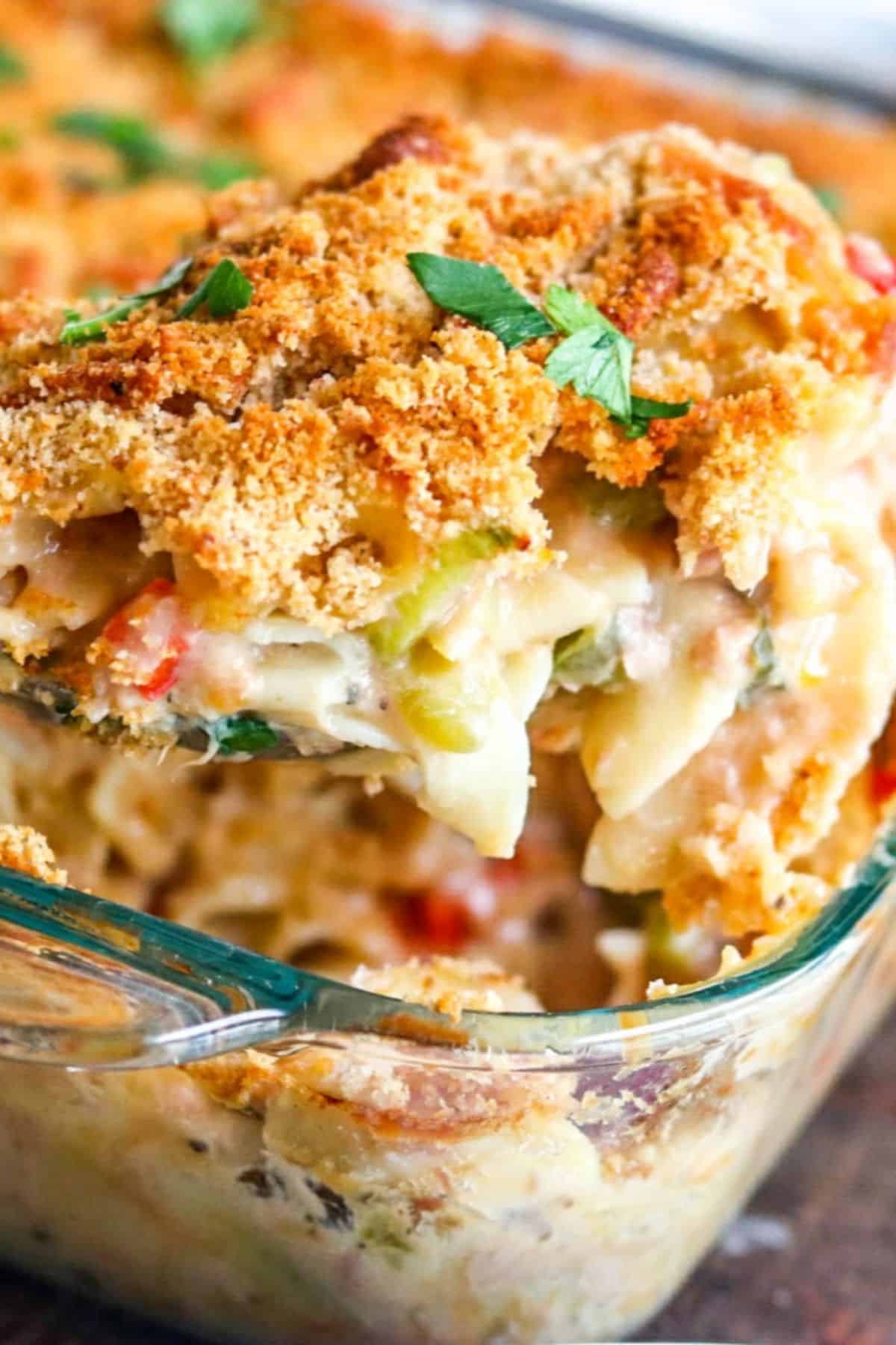 Classic Tuna Noodle Casserole (from scratch)