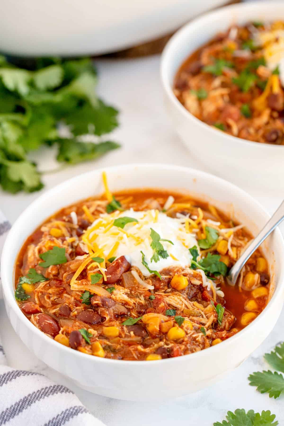 Crockpot Chicken Chili