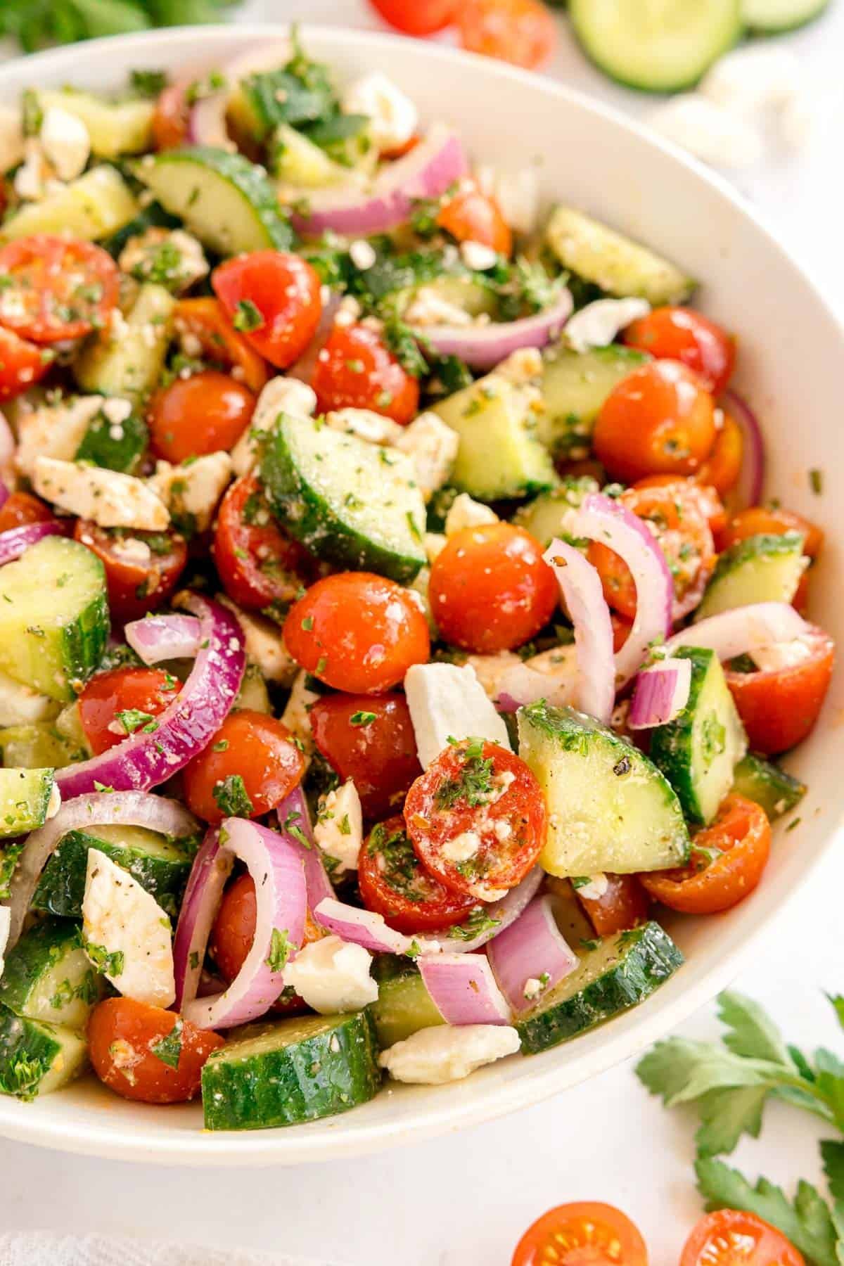 Cucumber Tomato Feta Salad