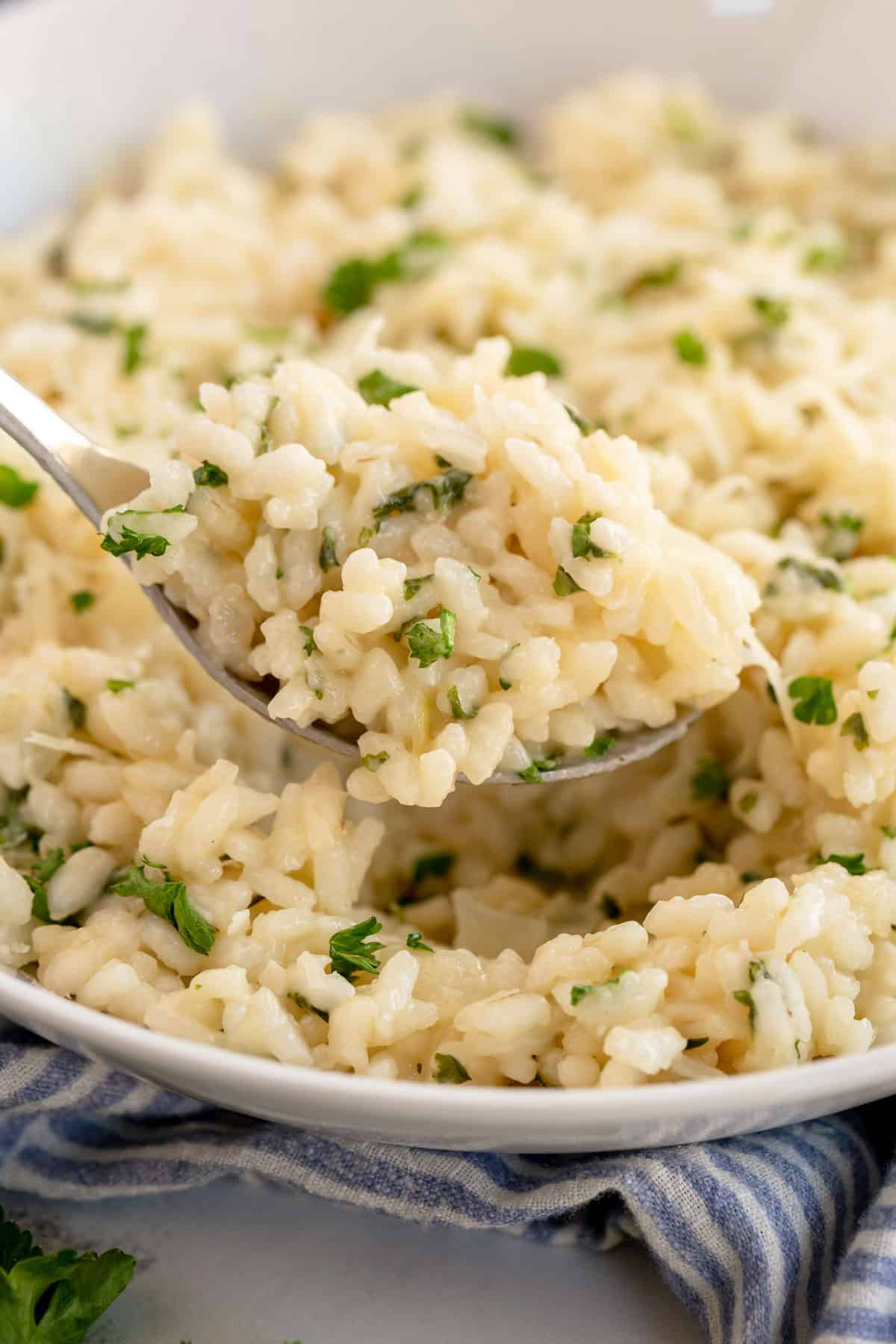 Easy Garlic Parmesan Risotto Recipe