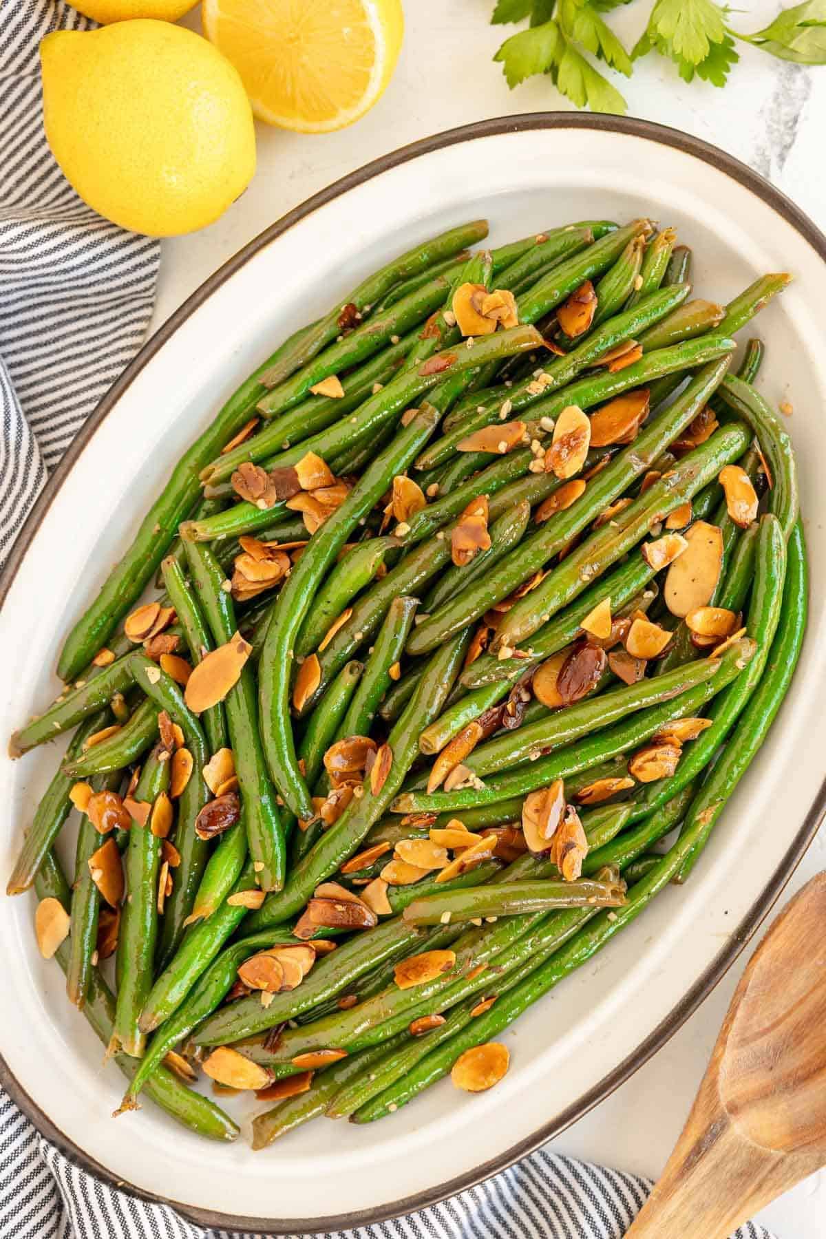 Green Beans Almondine Recipe (aka Amandine)