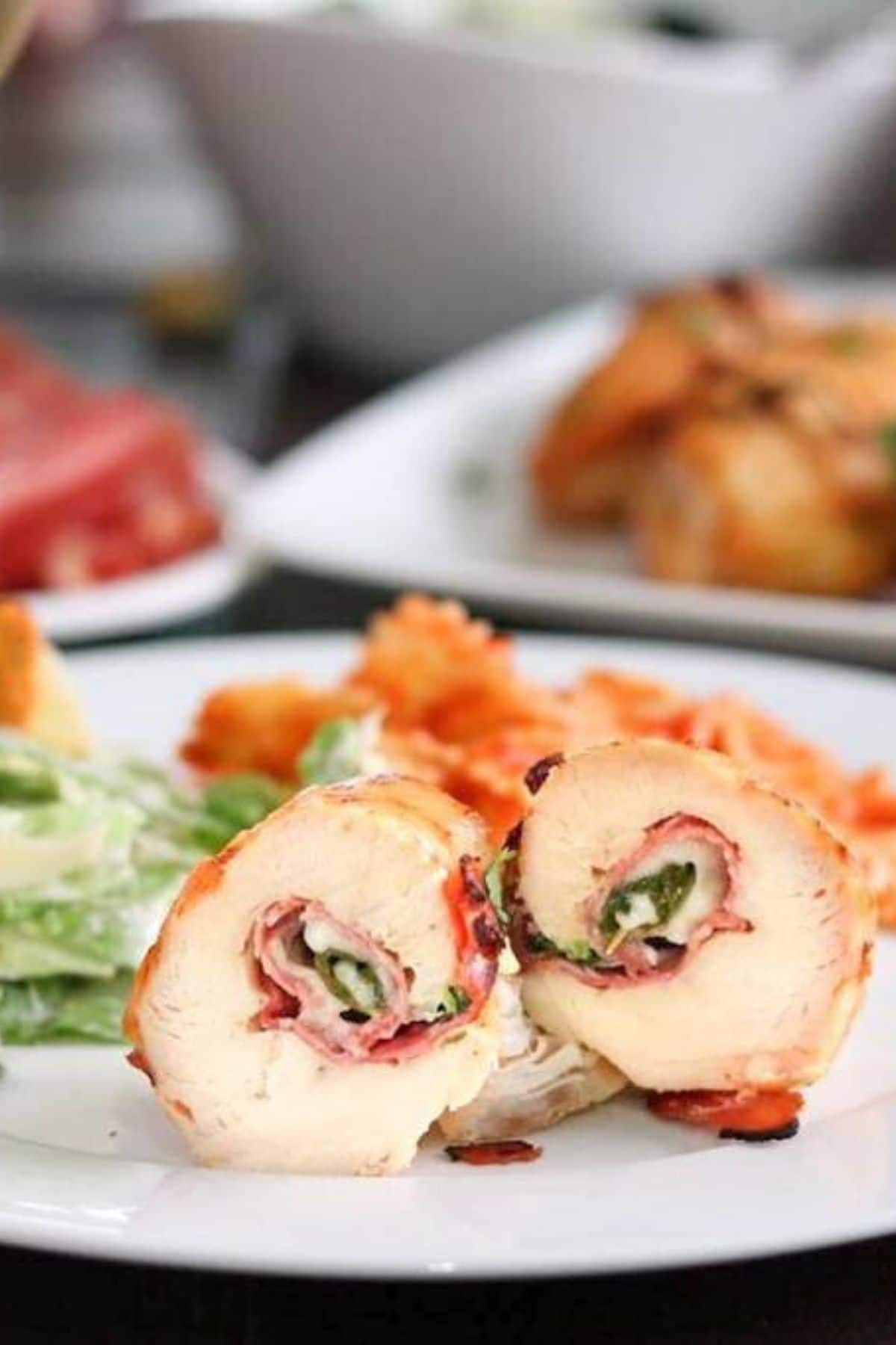Italian Stuffed Chicken Roll Ups