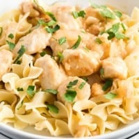 Lemon Butter Chicken is a quick & easy dinner, packed full of flavor. Great for a weeknight meal when you are staring at the fridge and pantry "what to make... what to make?!" Got a lemon? Some pasta? Great! We're in business! Step by step instructions, with photos are included in this post - making your dinner time dash super easy!