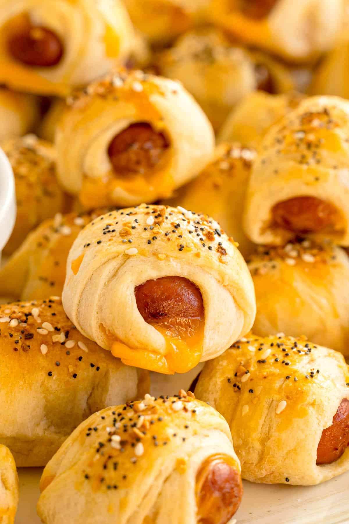 Cheesy Crescent Roll Pigs in a Blanket