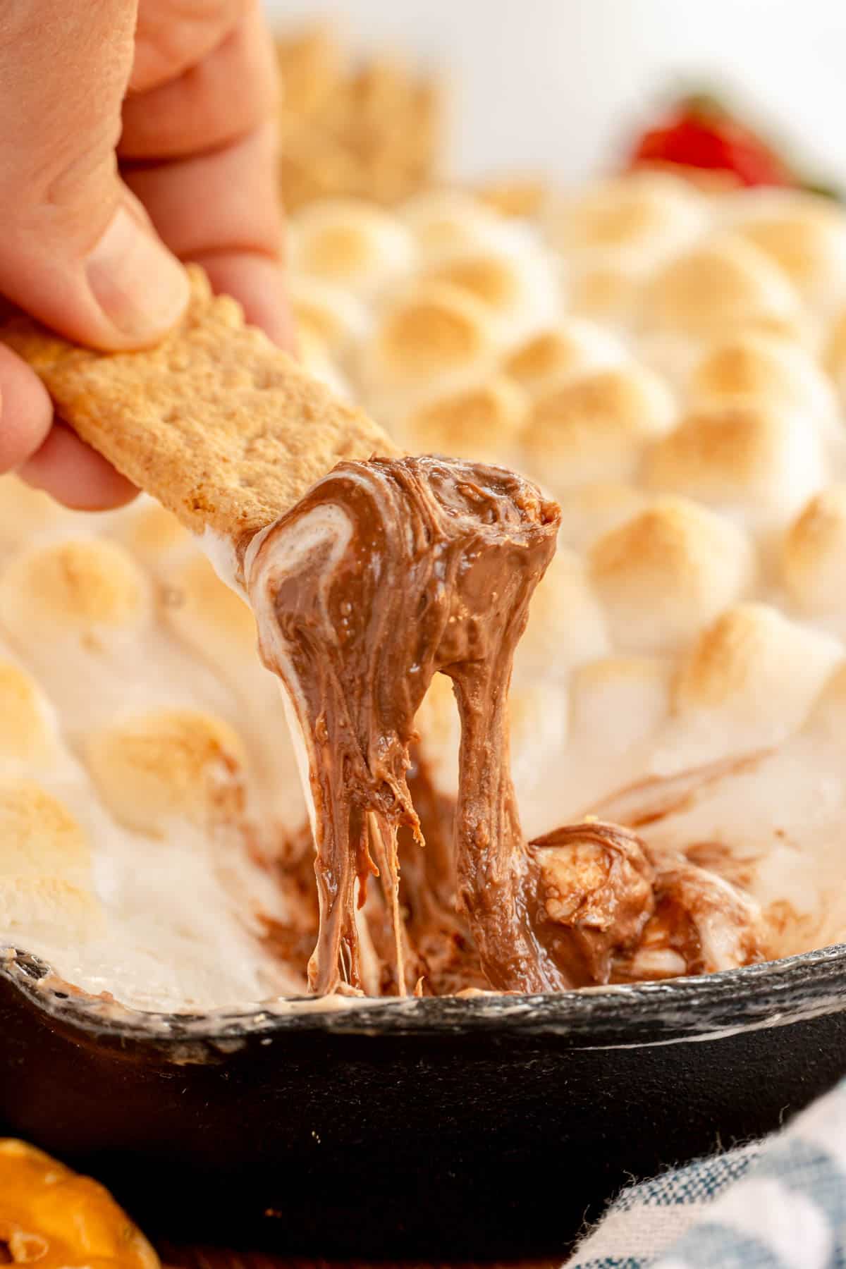 Easy S’mores Dip (in a skillet)