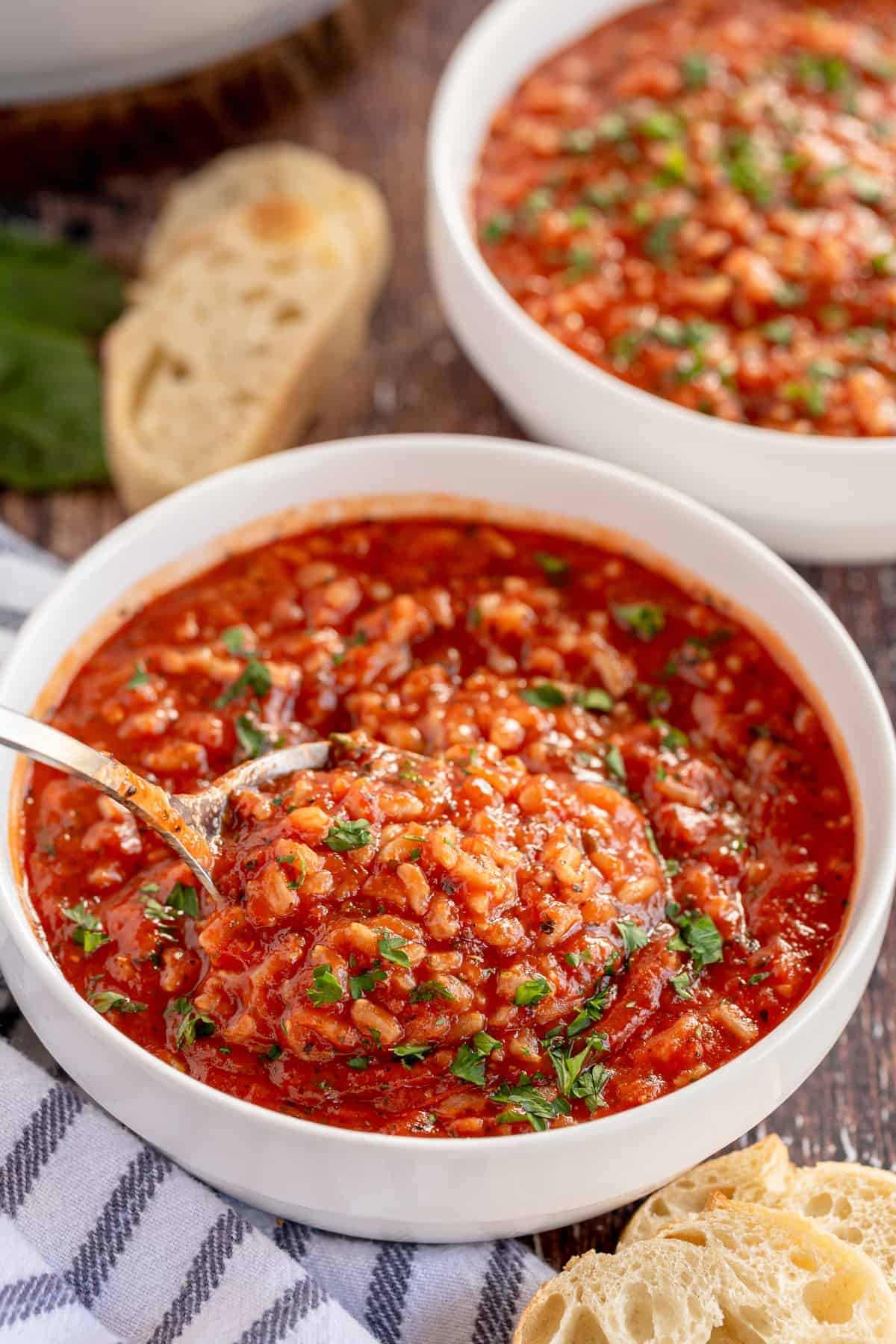 Quick Tomato Rice Soup Recipe
